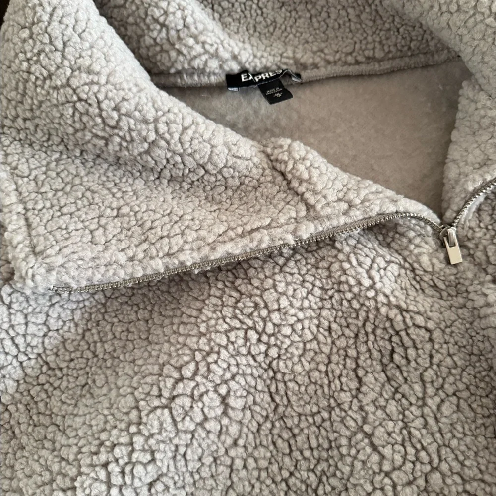 Express Light  peach Teddy Jacket - Picture 4 of 6